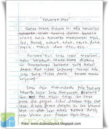 Contoh Karangan Narrative Essay